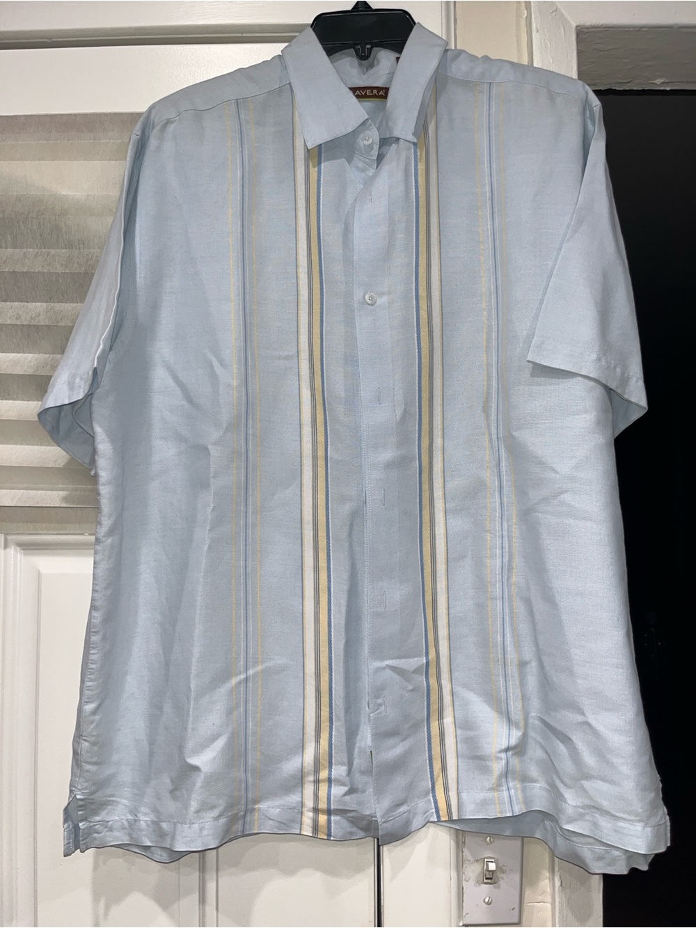 Cubavera striped linen shirt